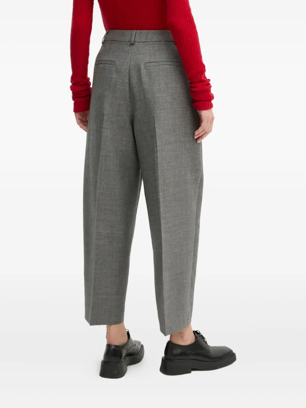 Herskind Pleated Belt-loops Trousers In Gray