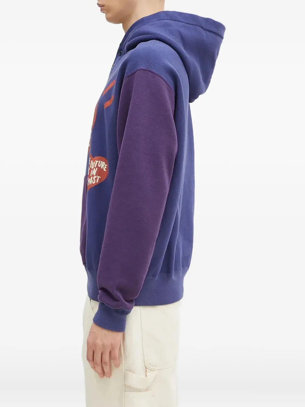 Human Made heart-print two-tone hoodie | Hoodies | Image 2