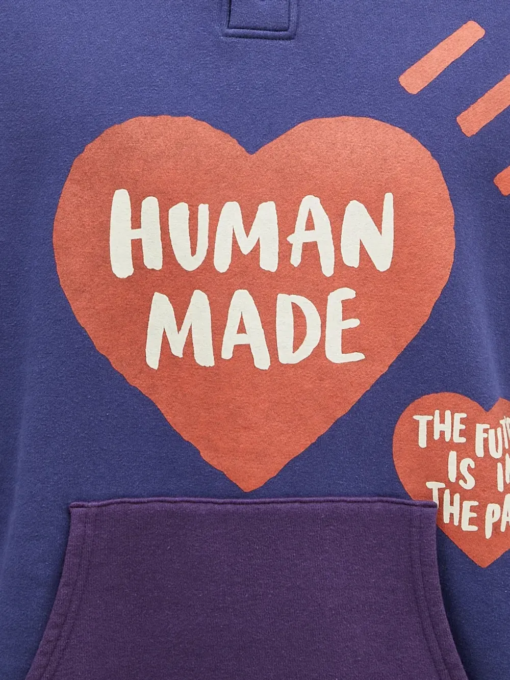 Human Made Hoodie met hartprint Blauw