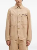 Human Made embroidered-logo shirt jacket - Neutrals