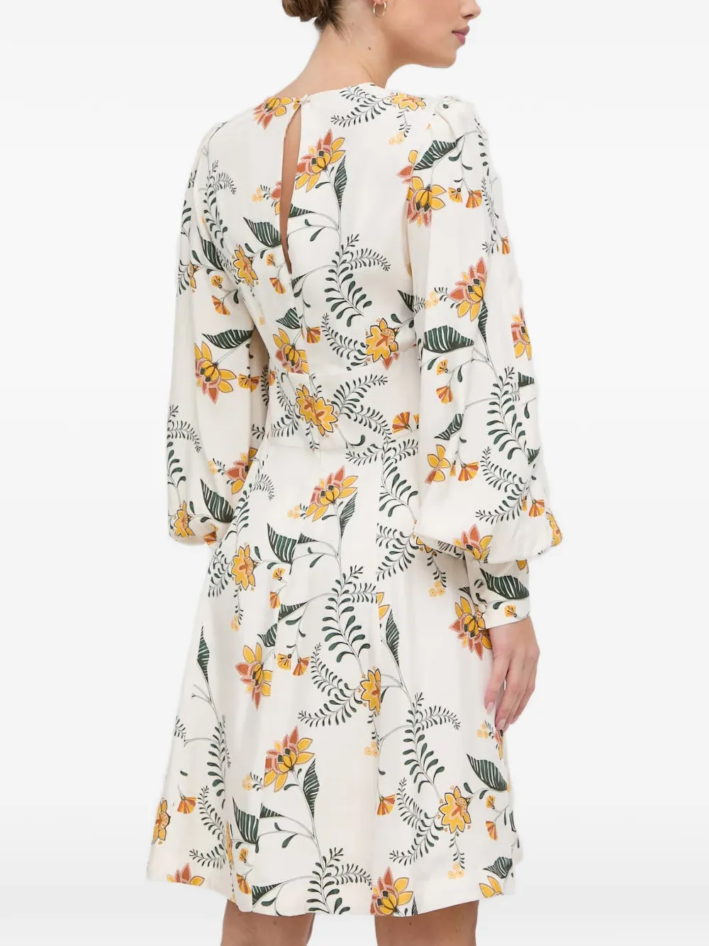IVY OAK Jurk met bloemenprint Beige