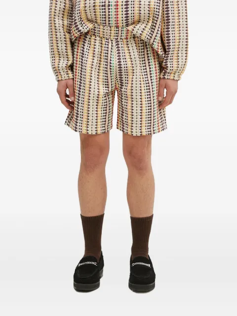 Pleasures elasticated-waist bermuda shorts