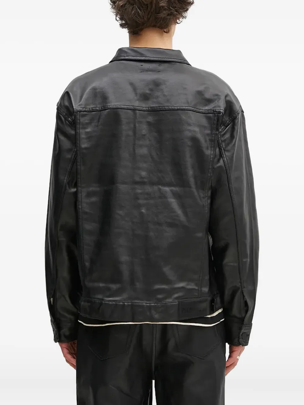 Pleasures Shirtjack met klepzak en knoopsluiting Zwart