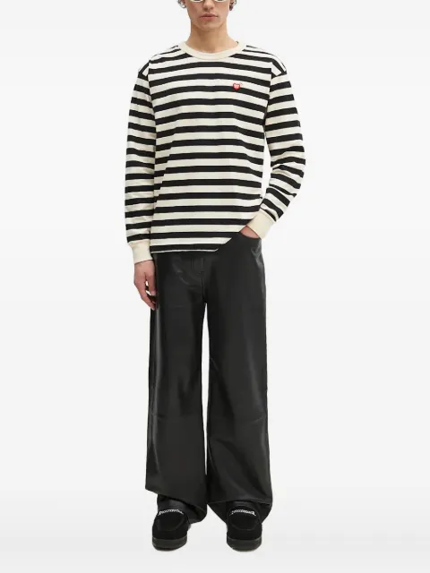 Human Made heart-logo striped long-sleeve T-shirt