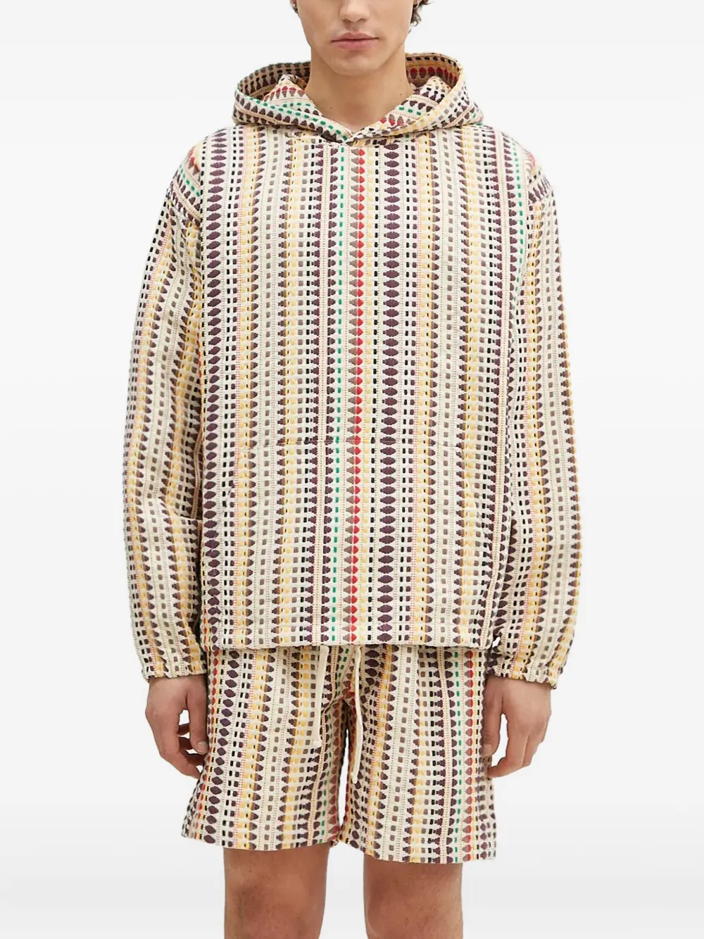 patterned hoodie