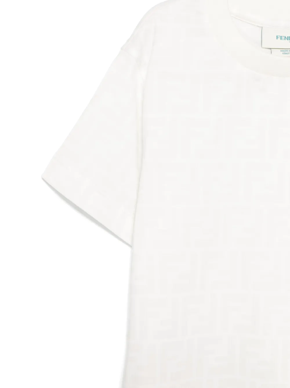 Fendi Kids T-shirt met FF-patroon Wit