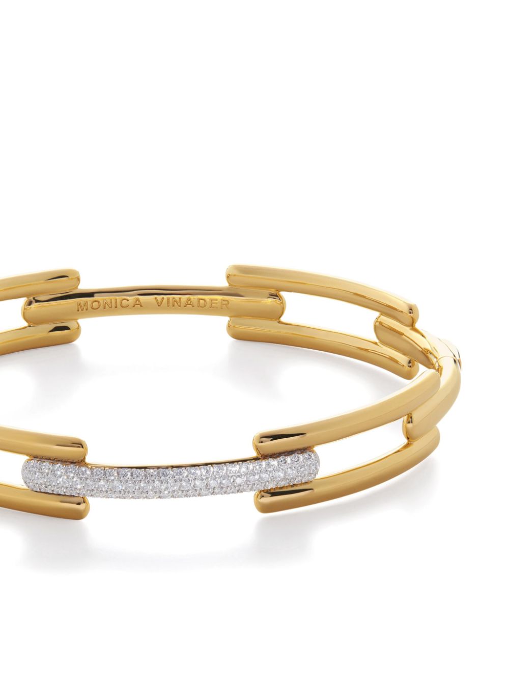 Monica Vinader Diamond pavé armband - Goud