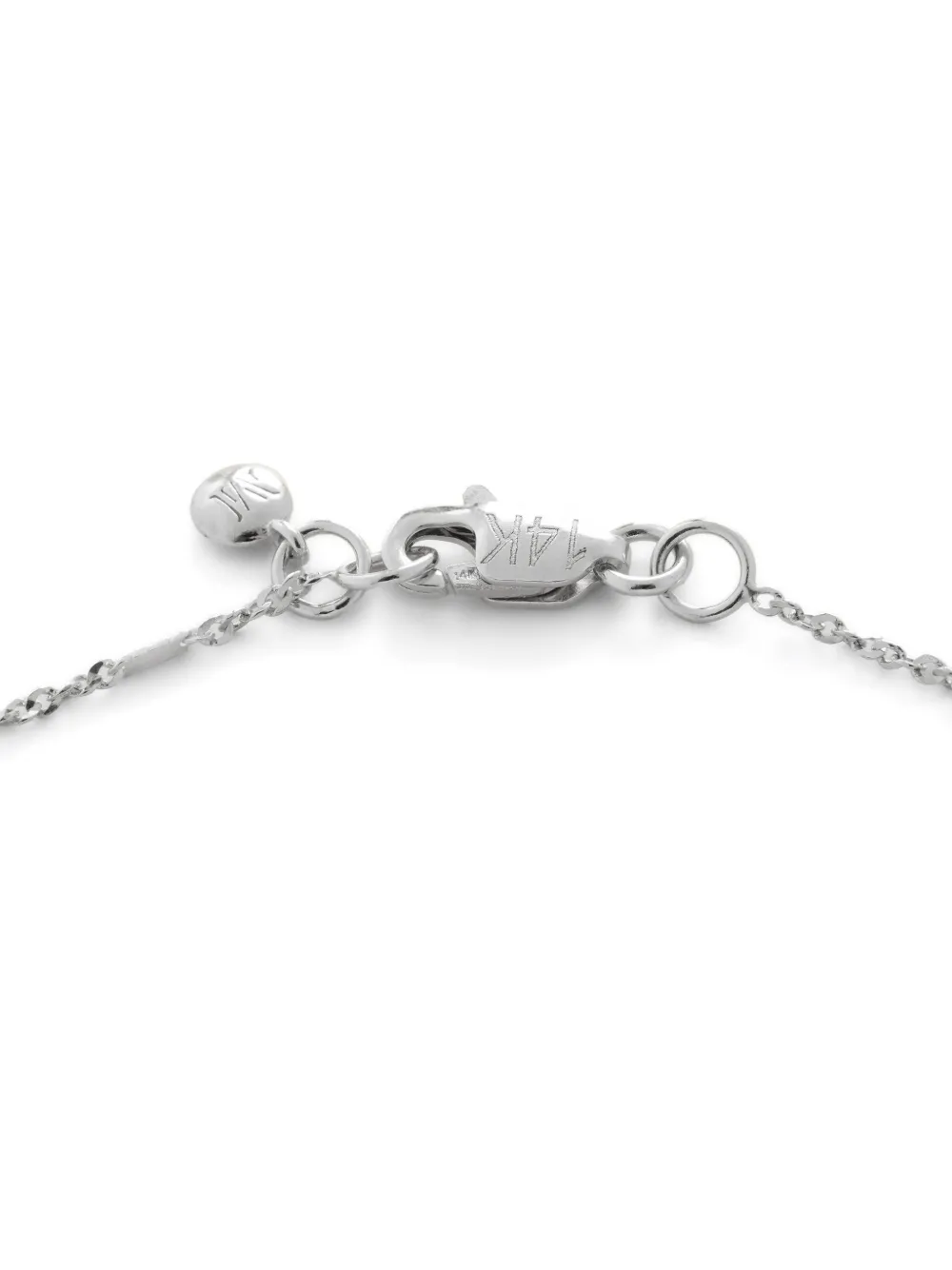 Monica Vinader Gold Shimmer Chain Bracelet In Silver