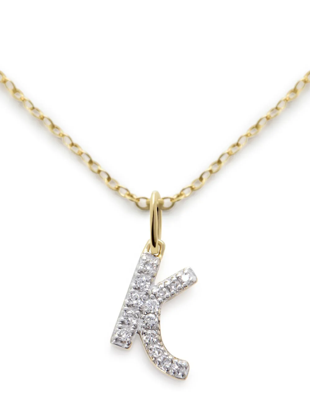 Monica Vinader 14kt Yellow Gold K Diamond Necklace