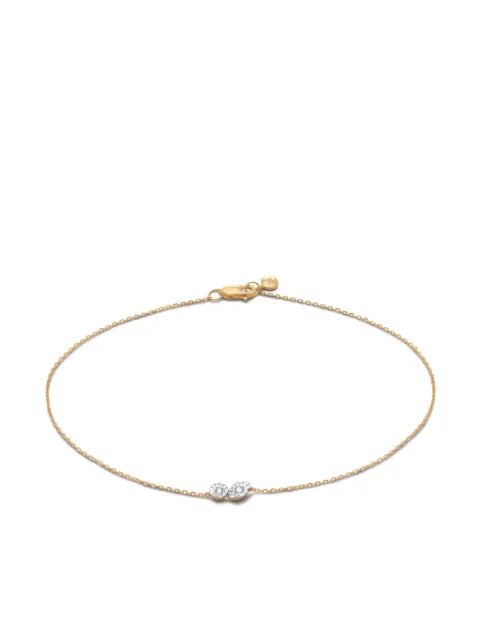 Monica Vinader pulsera en oro vermeil de 18kt con diamantes