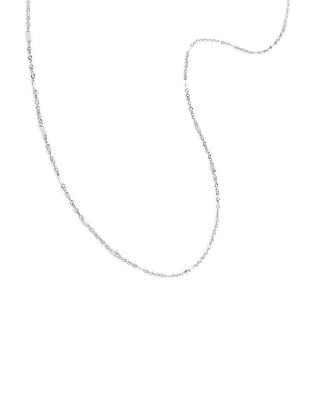 14kt white gold Shimmer chain necklace