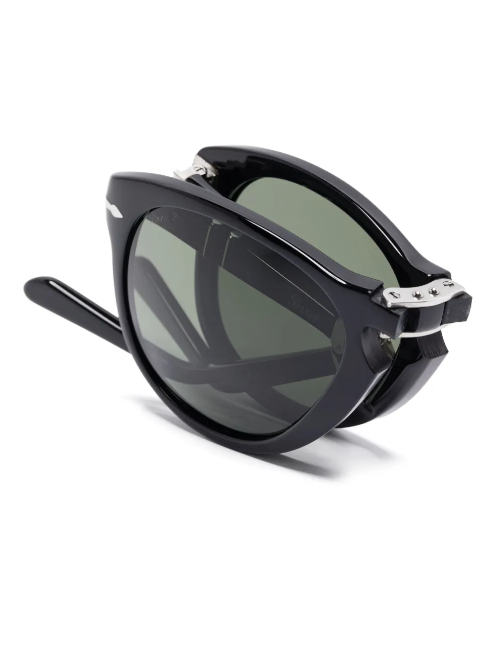 Persol Zonnebril met piloten montuur Zwart