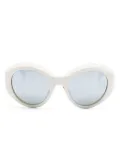 Moncler Eyewear round-frame sunglasses - White