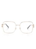 Versace Eyewear oversize-frame glasses - Gold