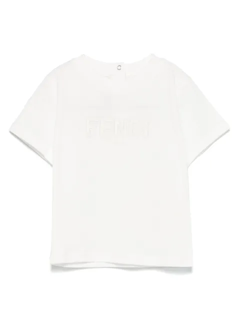 Fendi Kids logo-embroidered T-shirt