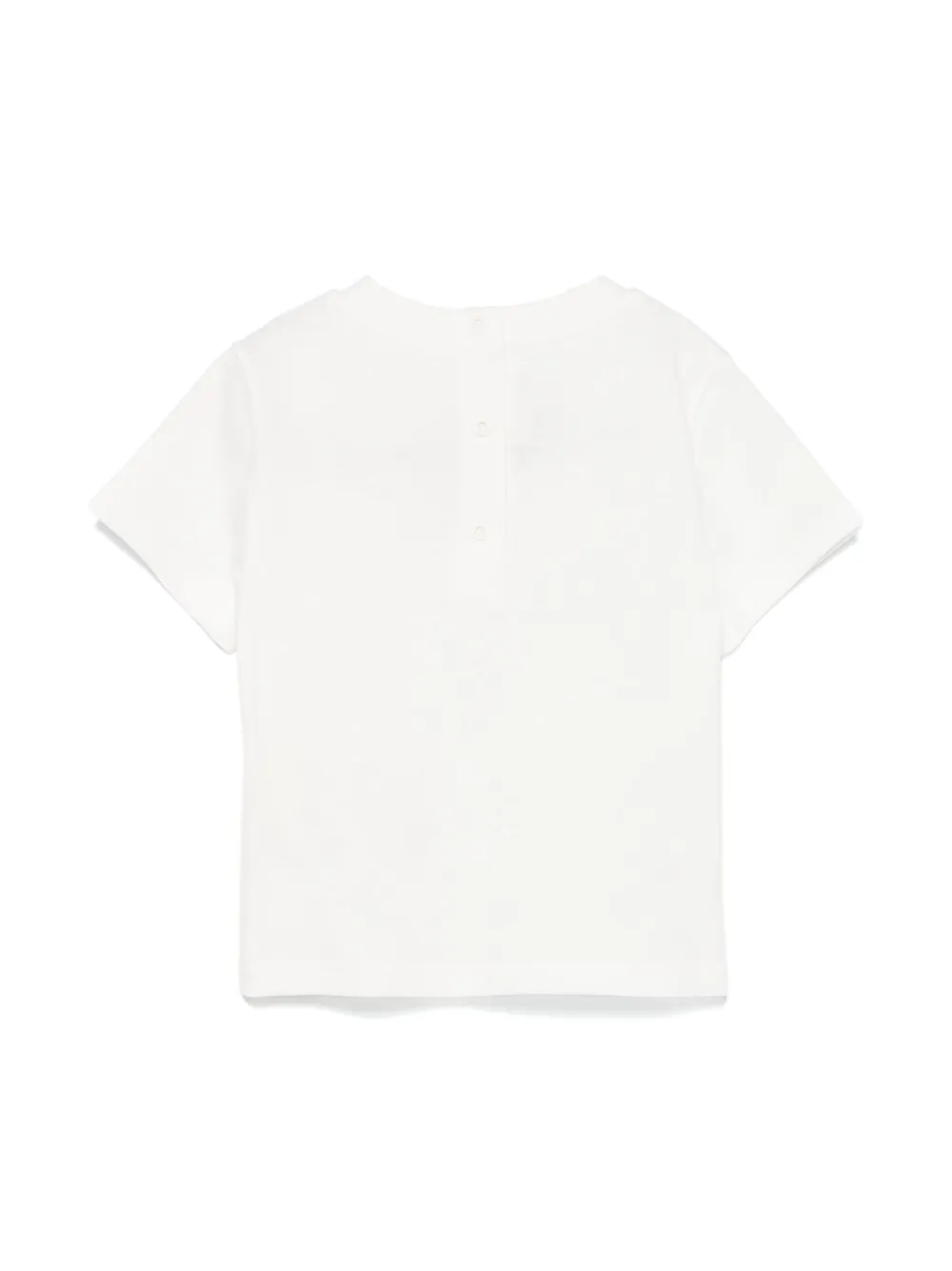 Fendi Kids T-shirt met geborduurd logo Wit