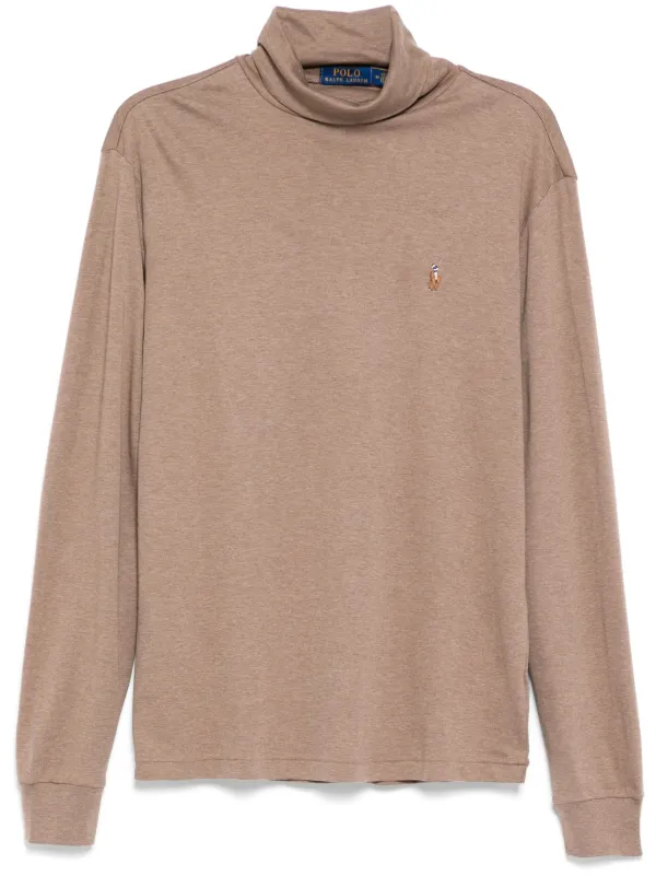 Polo Ralph Lauren Turtleneck Top Brown FARFETCH TR