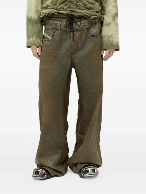 Diesel jeans con efecto metalizado
