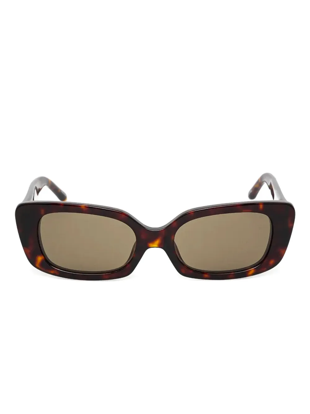 Magda Butrym rectangle-frame sunglasses | Brown | Image 1