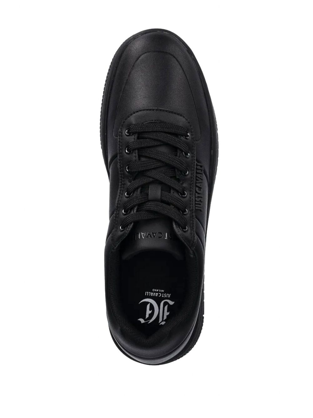 Just Cavalli leather sneakers Black