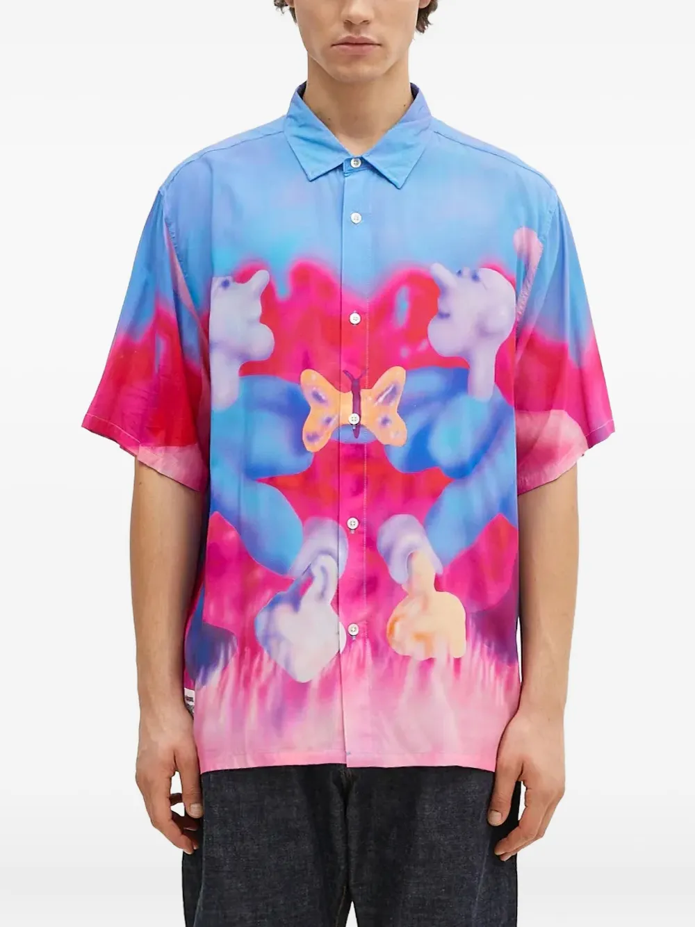 printed short-sleeve shirt