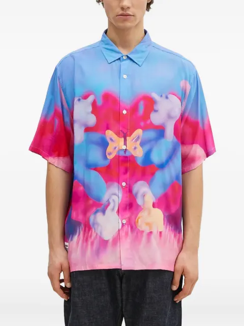 Pleasures printed short-sleeve shirt