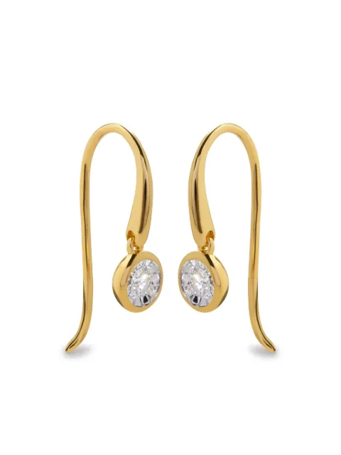 Monica Vinader 18kt yellow gold Wire earrings