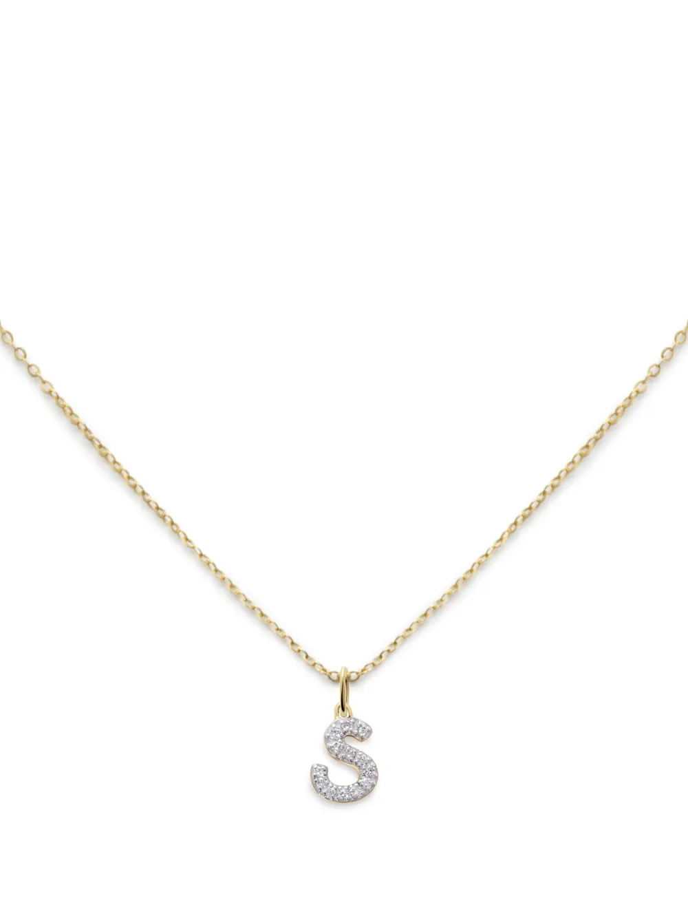 Monica Vinader S ダイヤモンド ネックレス 14Kイエローゴールド - ゴールドトーン Monica Vinader S ダイヤモンド ネックレス 14Kイエローゴールド - ゴールドトーン