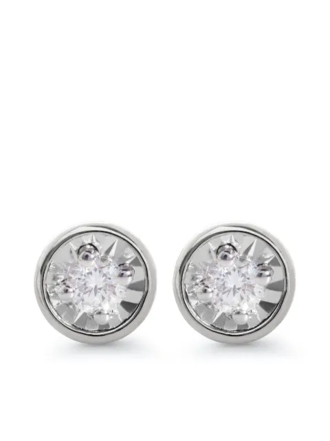 Monica Vinader diamond stud earrings