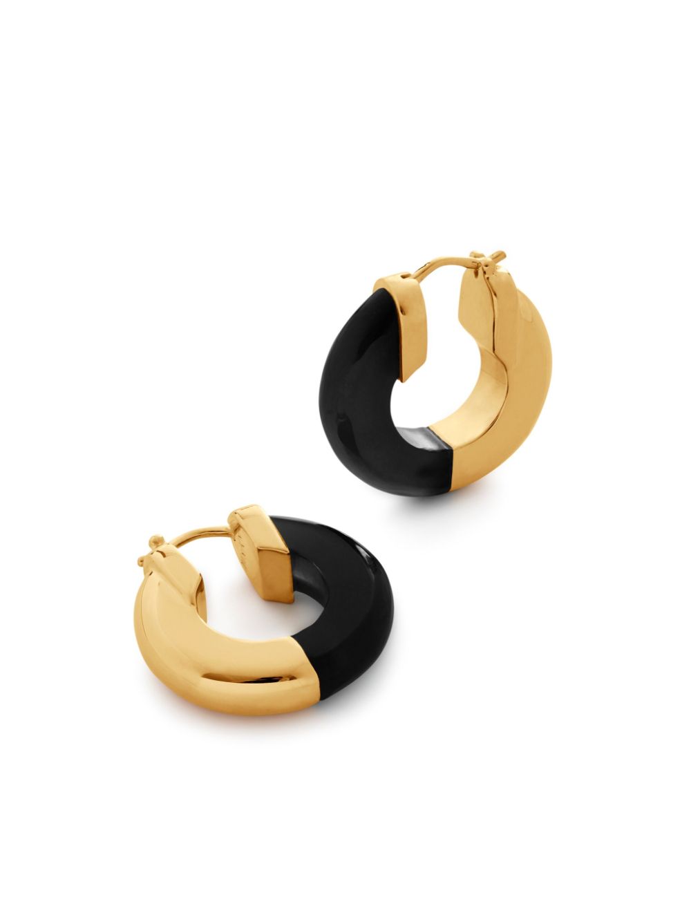 Monica Vinader 18kt yellow gold Kate Young hoop earrings