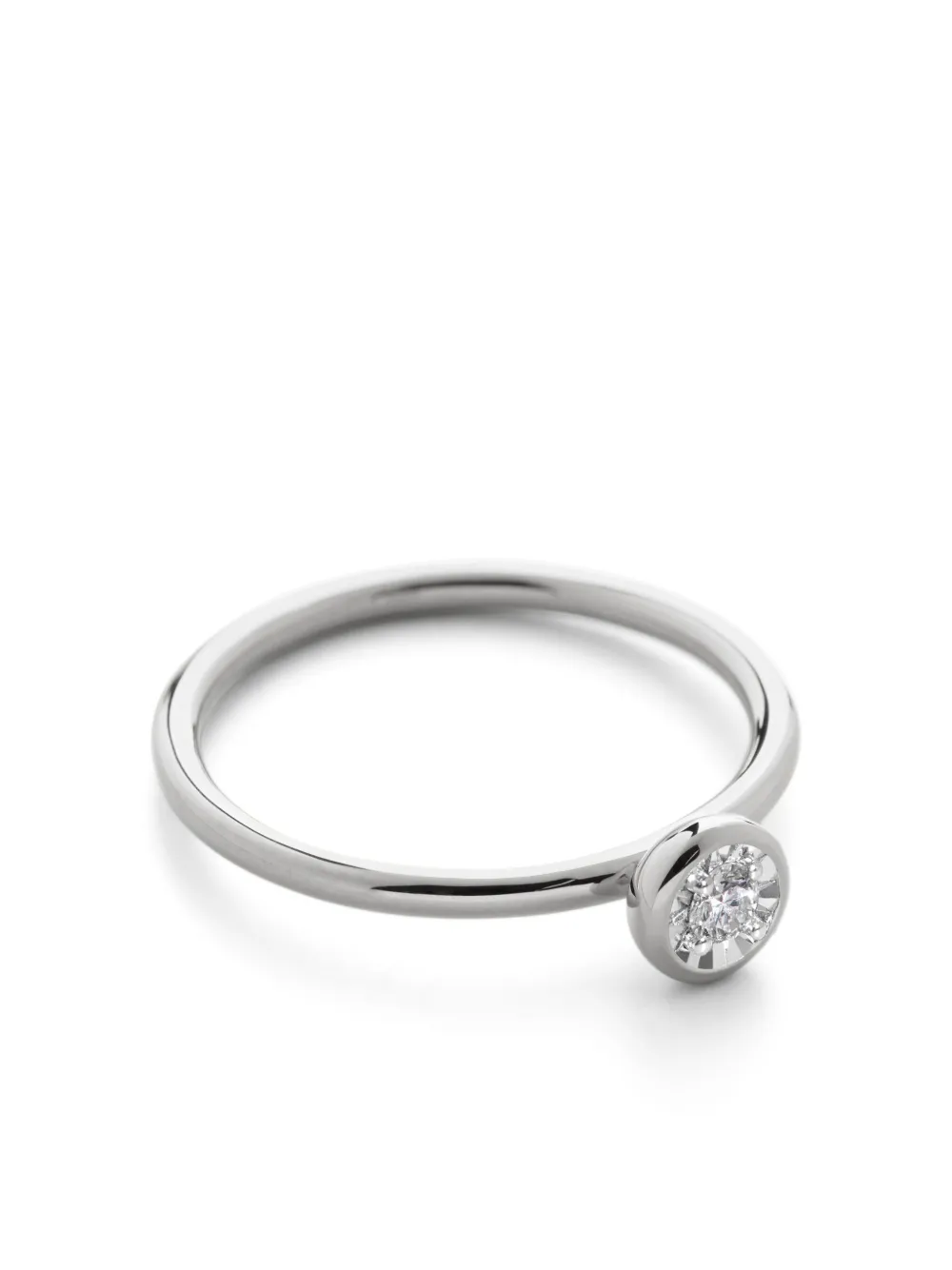 Monica Vinader Solitaire ring - Argento