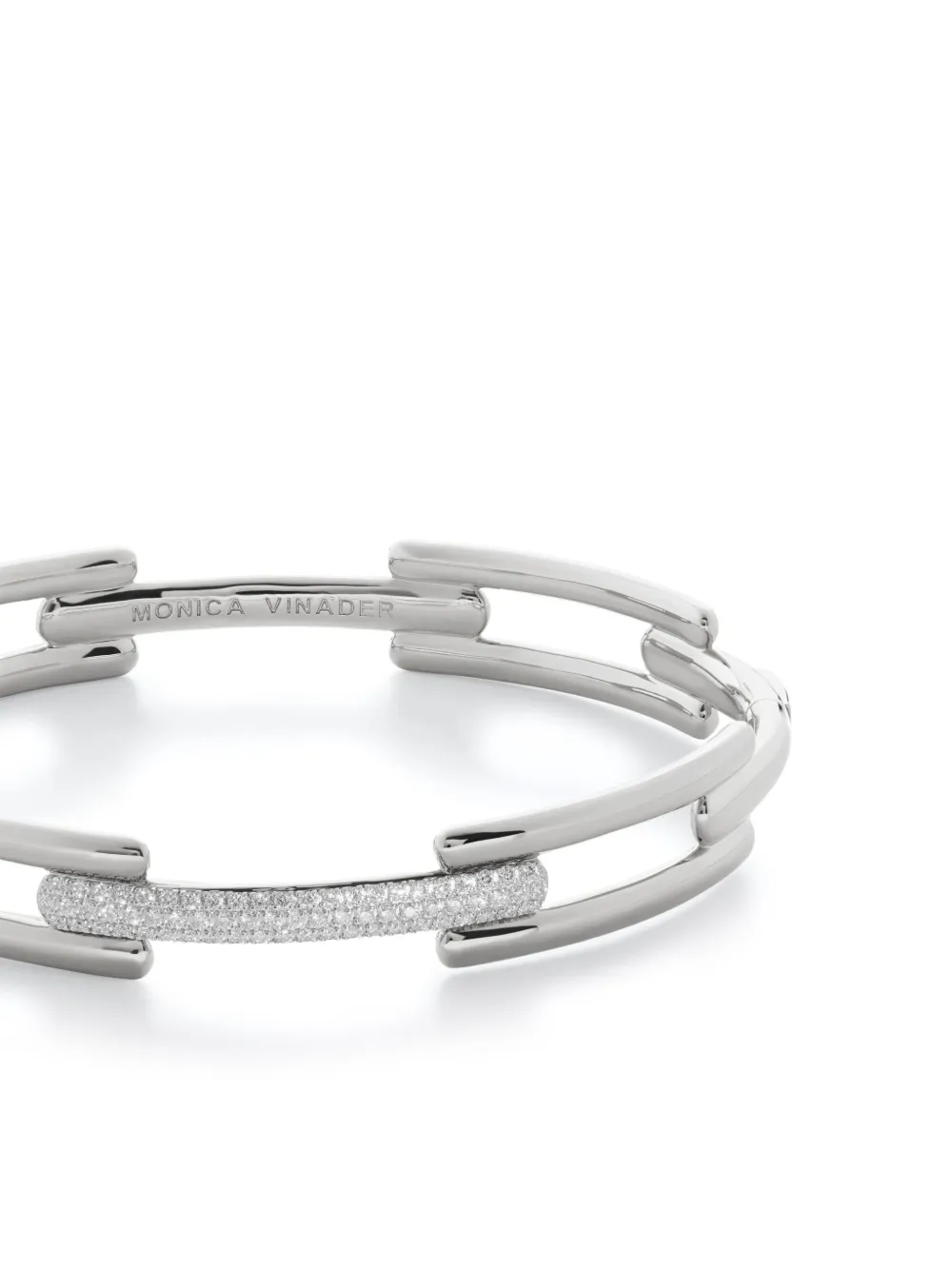 Monica Vinader Schakelarmband - Zilver