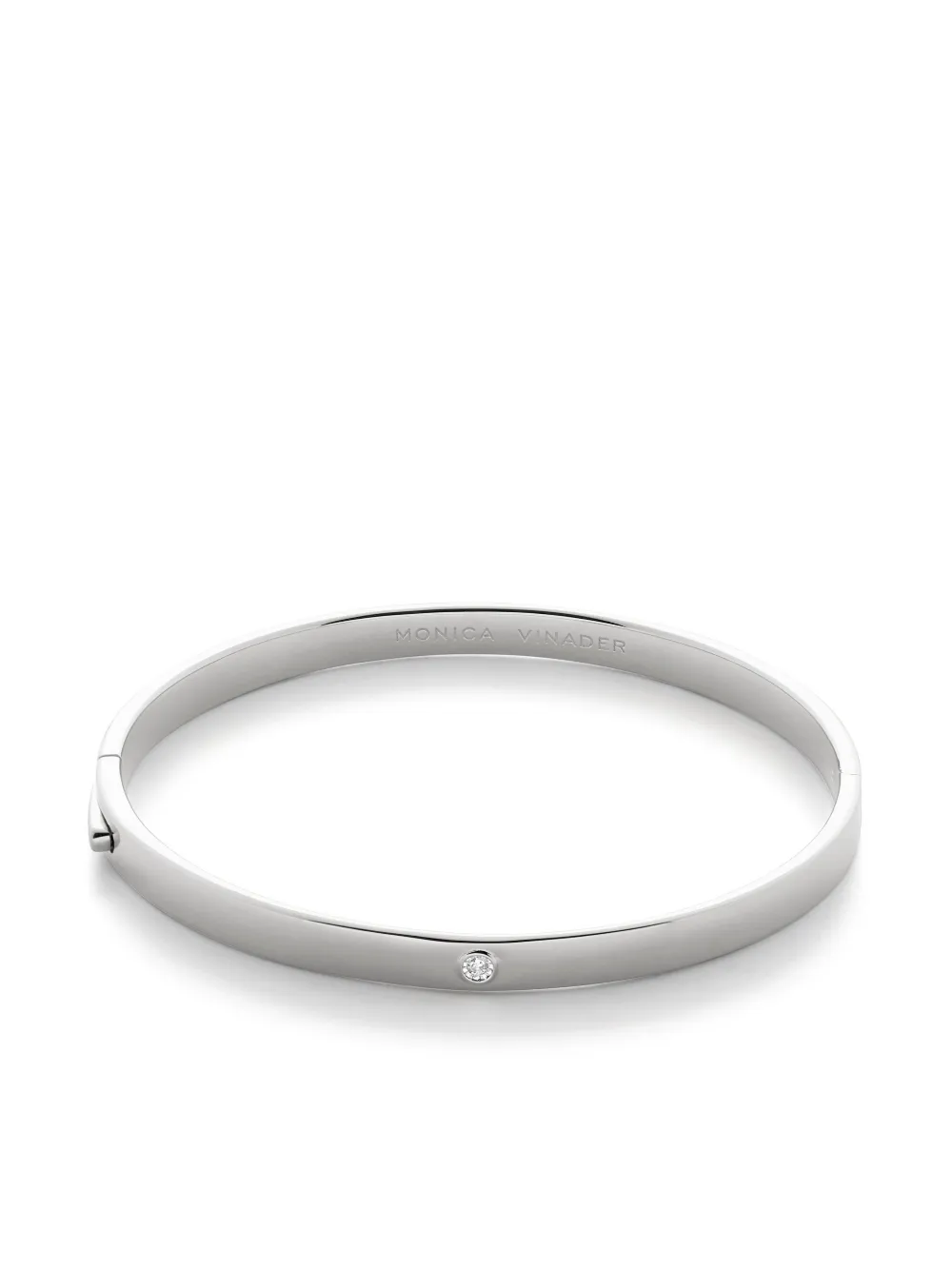 Monica Vinader brazalete con diamante | plateado | Image 1