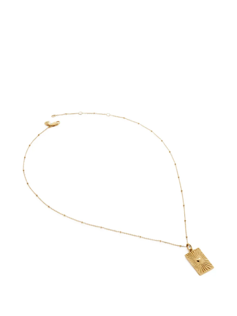 Monica Vinader Talisman Heart necklace - Oro
