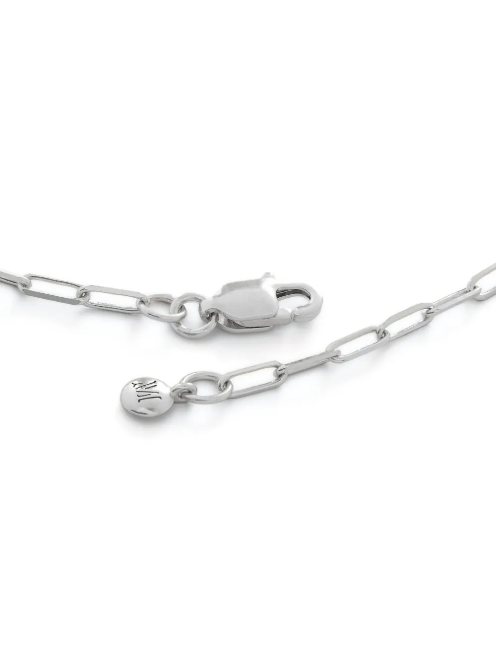 Monica Vinader Gold Mini Paperclip Chain Bracelet In Silver