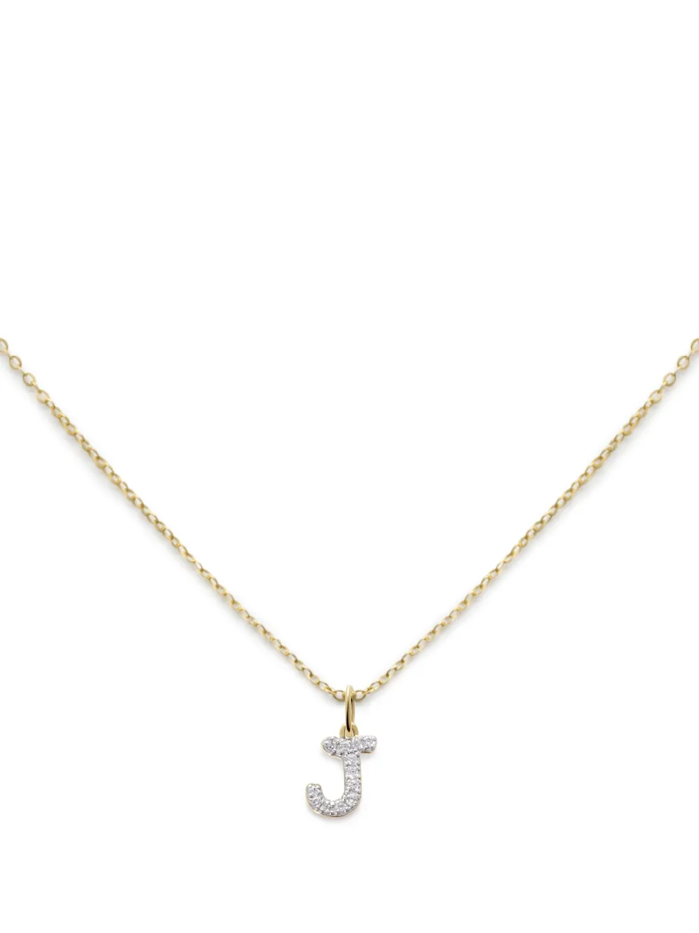 Monica Vinader J ダイヤモンド ネックレス 14Kイエローゴールド - ゴールドトーン Monica Vinader J ダイヤモンド ネックレス 14Kイエローゴールド - ゴールドトーン
