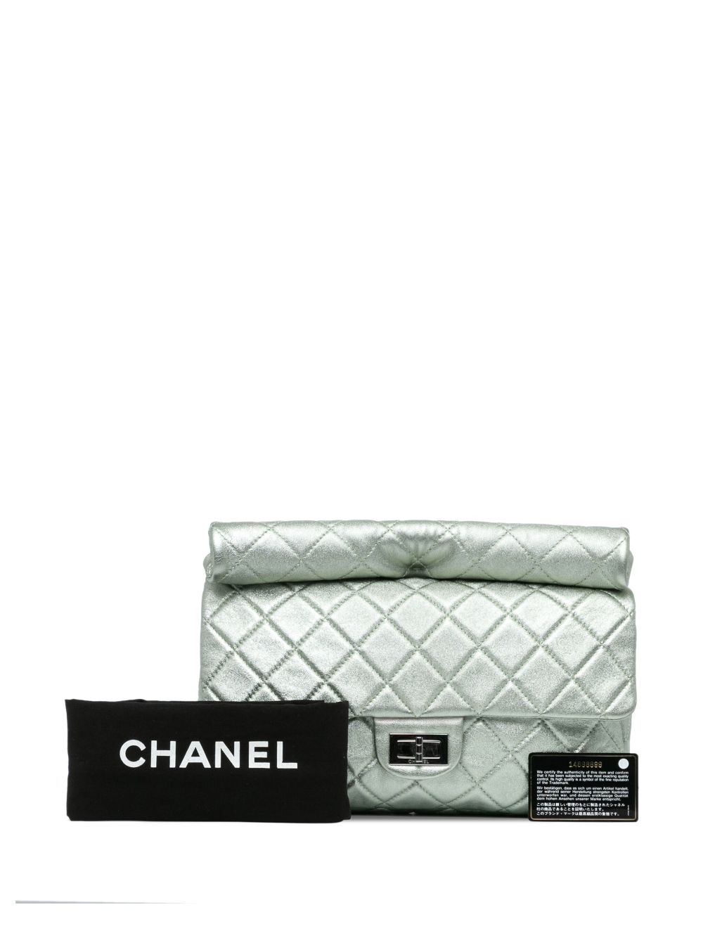 CHANEL 2010-2011 Reissue 2.55 Metallic Calfskin Roll clutch bag Women