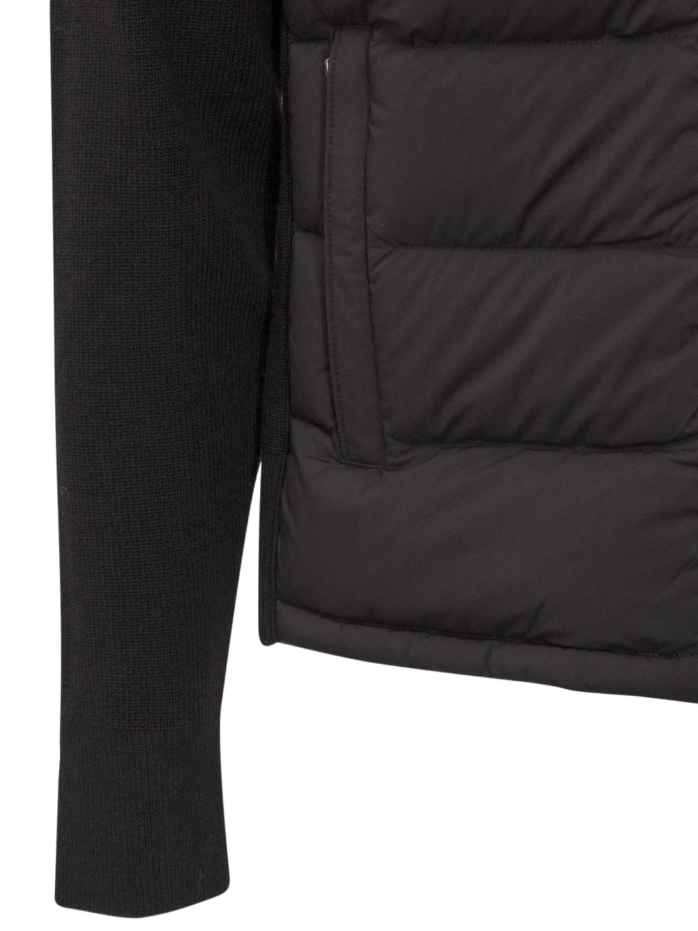 Moncler Grenoble Jack met vlakken Zwart