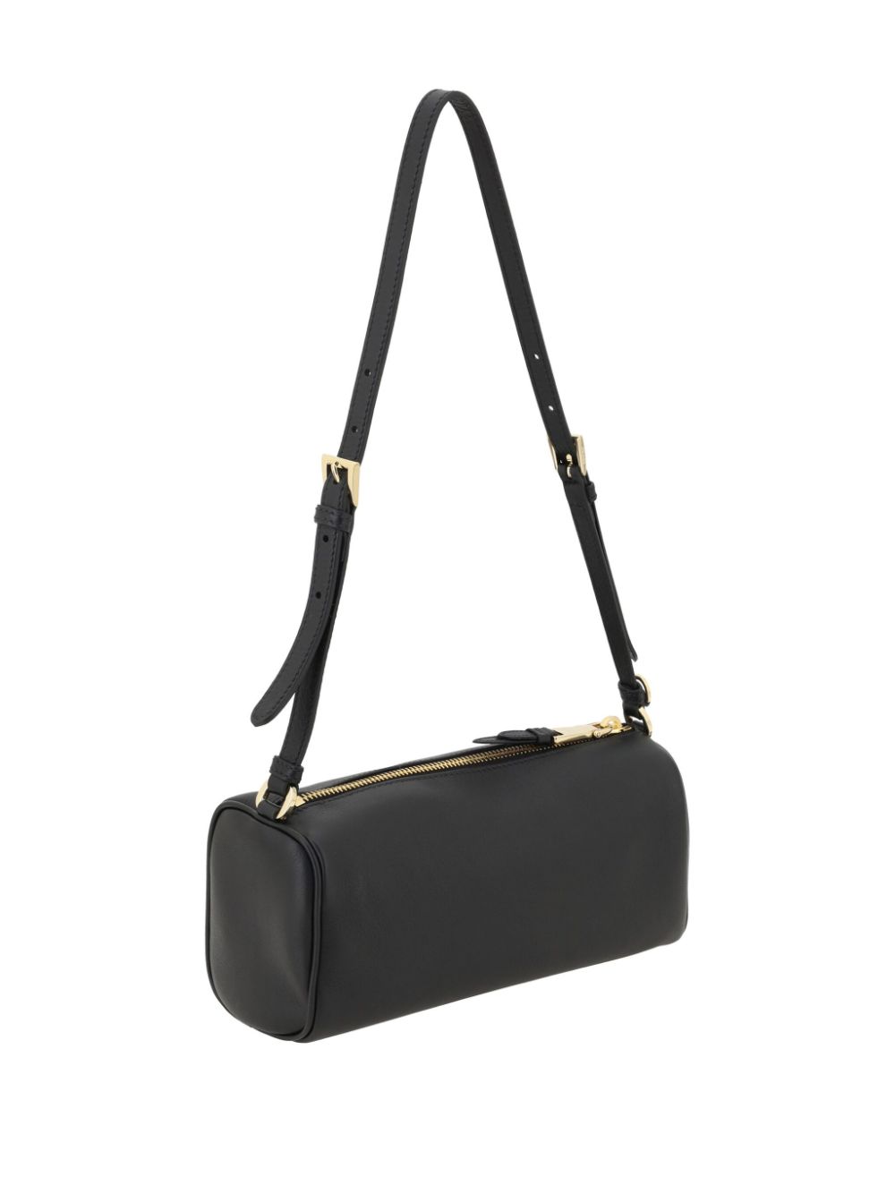 Prada triangle-logo shoulder bag - Zwart