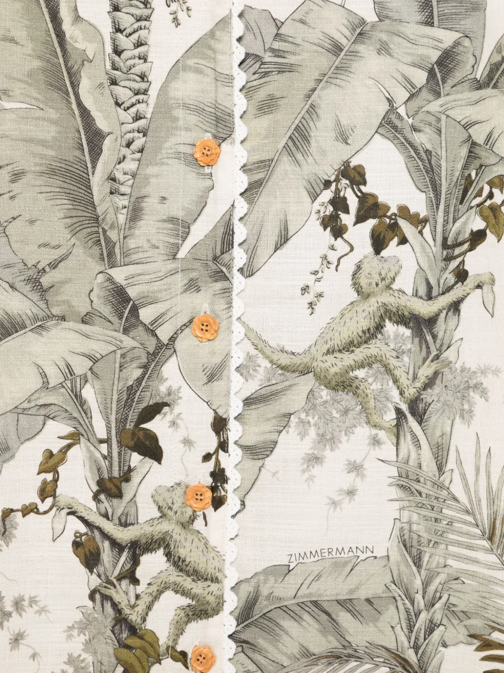 ZIMMERMANN Kids Wylie jurk Groen