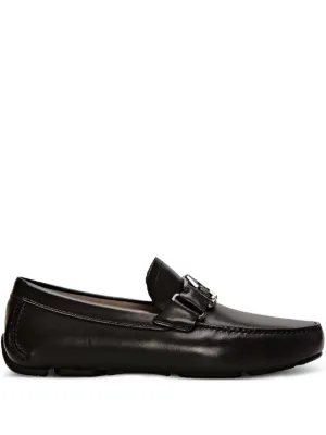 Ferragamo ガンチーニ レザーローファー | ブラック | FARFETCH JP