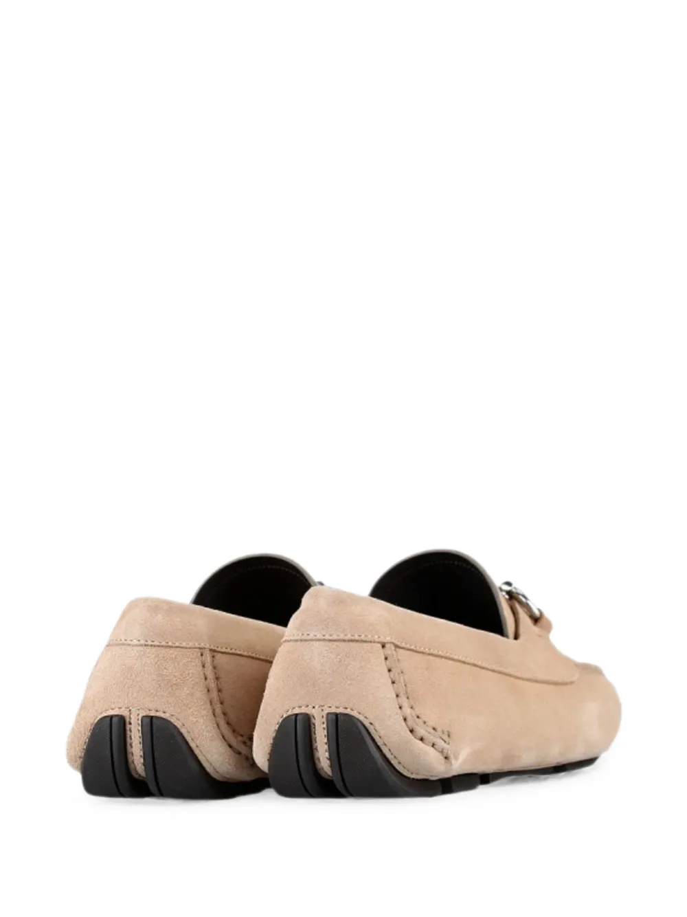 Ferragamo Parigi Eco suede driving loafers Beige