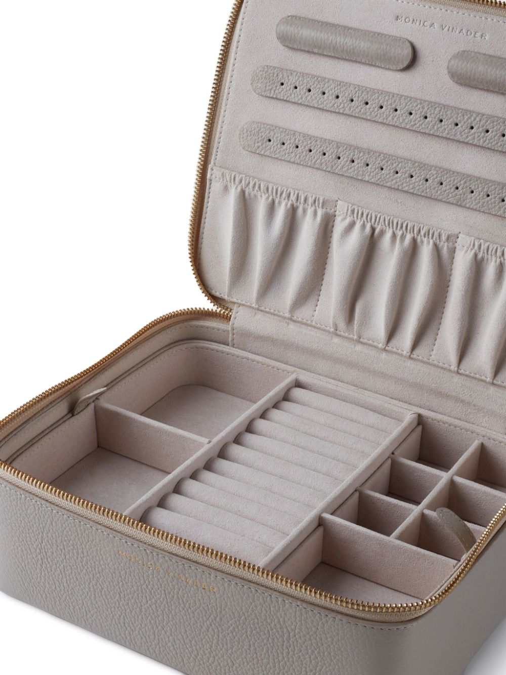 Monica Vinader leather jewellery box - Grijs