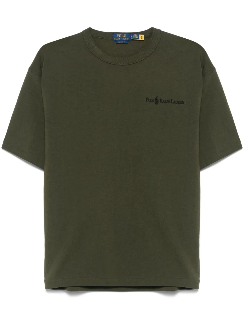 logo-embroidered T-shirt