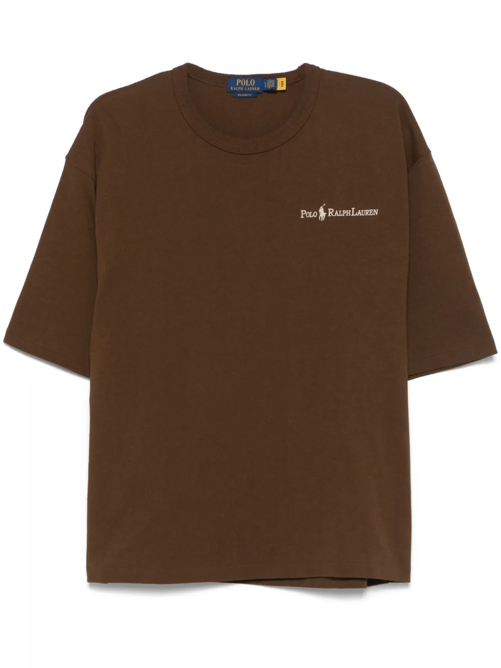 logo-embroidered T-shirt