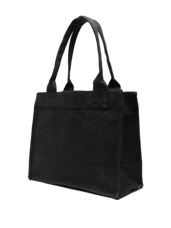 トートバッグ GANNI Woman Tote bags Black A6583 099 GANNI Large Denim Tote Bag | Black | FARFETCH