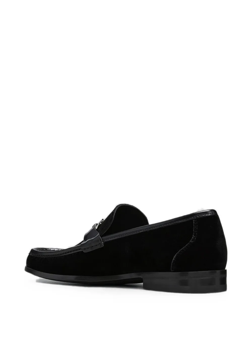 Ferragamo Grandioso Gancini-plaque loafers Zwart