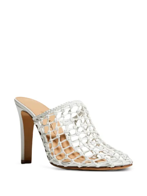 Ferragamo Ellas woven mules