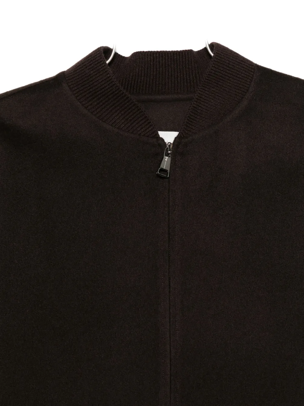 Manzoni 24 Zip-up Fitted Jacket In Brown
