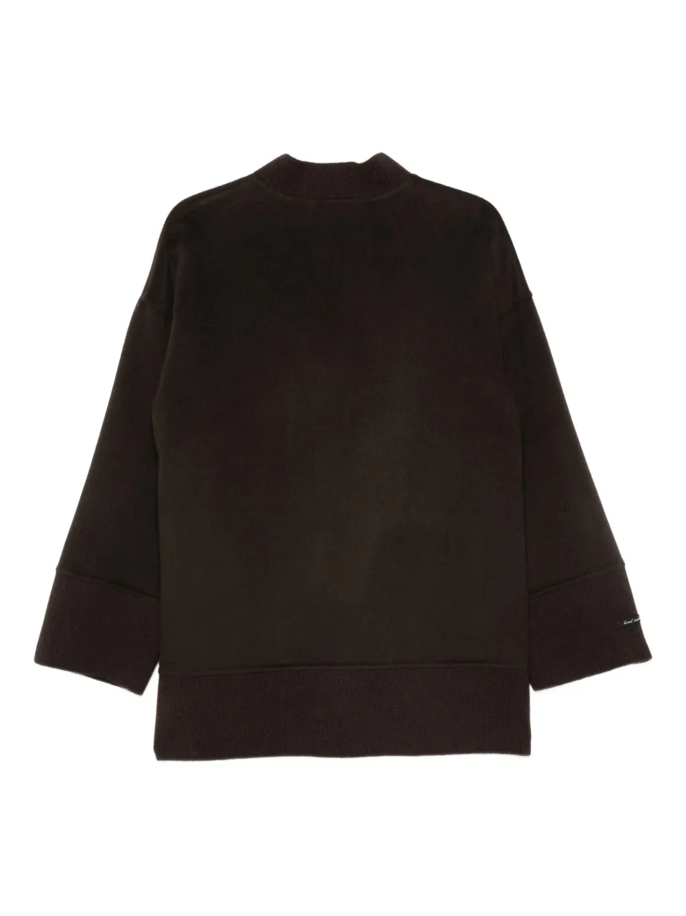 Manzoni 24 Zip-up Fitted Jacket In Brown